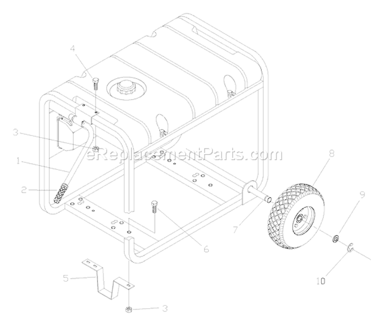 Page D Diagram and Parts List for 030246-0  Briggs and Stratton Generator